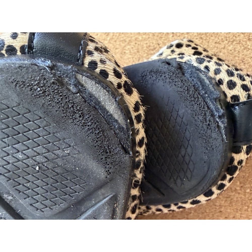Me Too Anissa Pointed Toe Loafers Cheetah Print‎ Genuine Calf Hair Size 9M - Picture 7 of 7